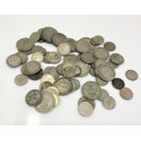 A collection of pre-1947 silver coins CONDITION REPORT: 410g