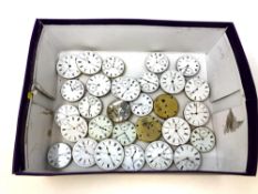 A collection of pocket watch movements, some chronographs, various makers (Approx.