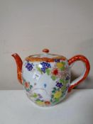 A 20th century Japanese hand painted teapot