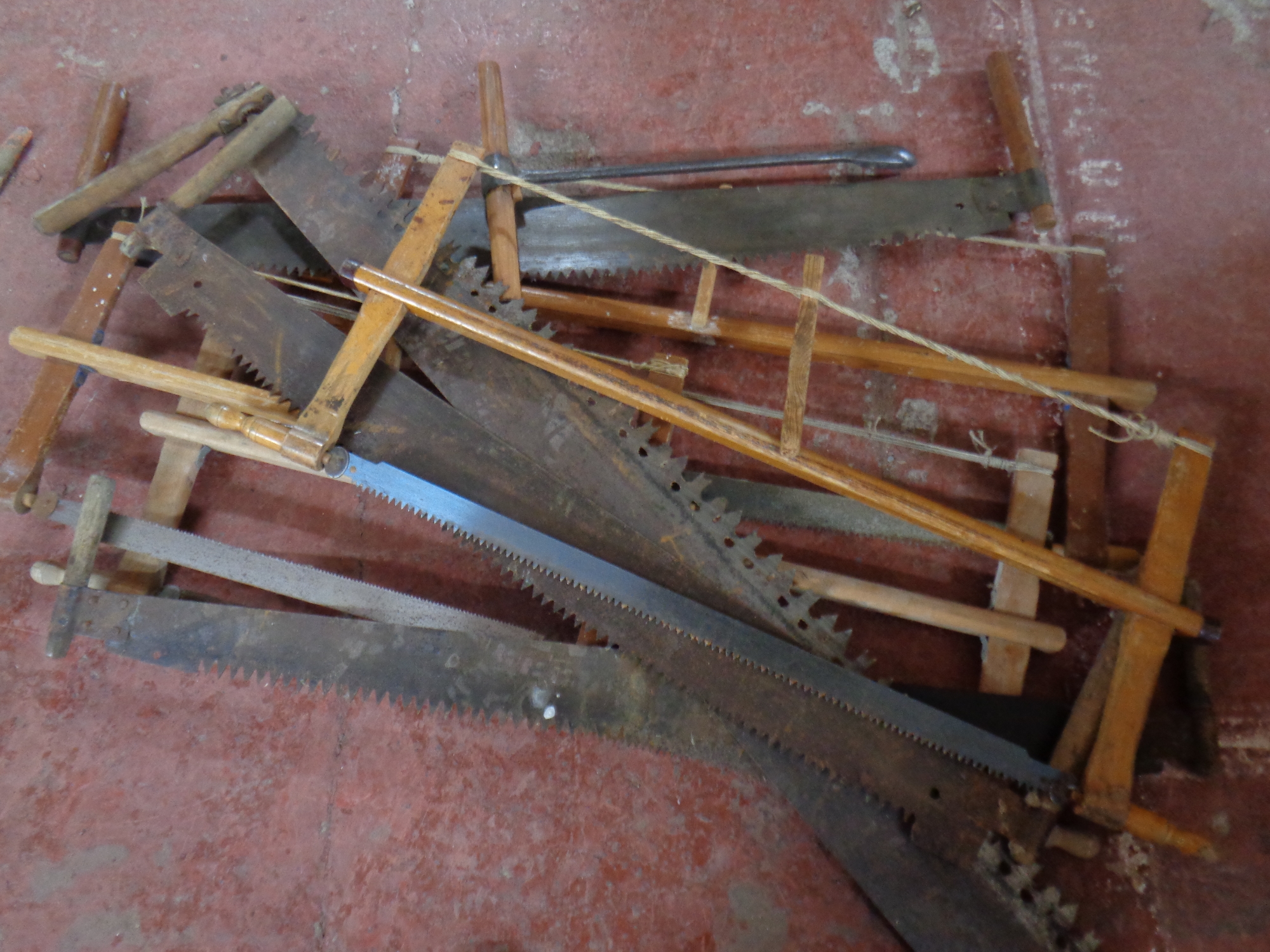 A collection of Scandinavian vintage saws