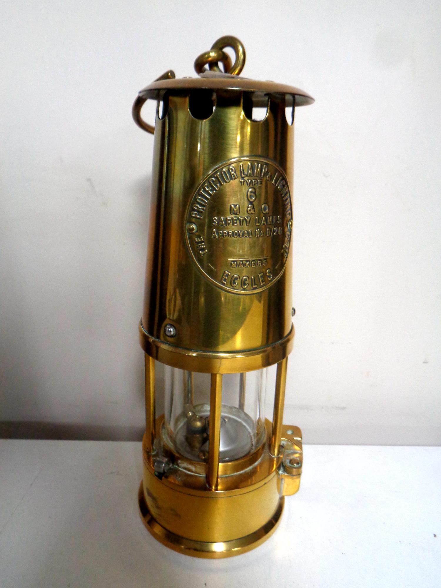 An Eccles Protector Type 6 miner's lamp