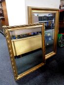 A Jonelle gilt framed mirror and one further gilt mirror
