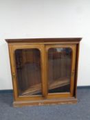 A Victorian mahogany double door bookcase,
