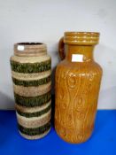 Two 20th century West German vases,