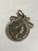 An 1836 silver four pence piece mounted as a pendant