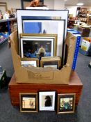 A box containing a large quantity of Jack Vettriano prints