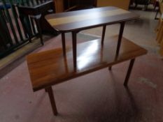 Two 20th century teak coffee tables