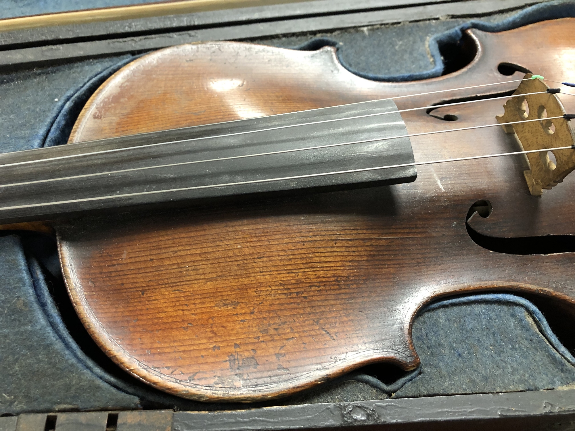 An antique violin, a copy of Pietro Antonius Dalla Costa, with internal label dated 1782, - Image 3 of 18