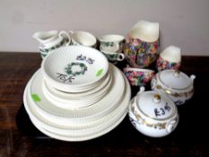 A tray containing 24 pieces of Wedgwood Stratford tea and dinnerware together with two further