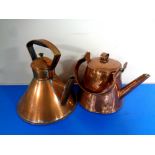 Two 19th century copper kettles