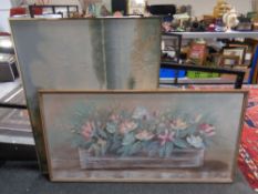 A Reynolds oil on canvas, still life, in frame,