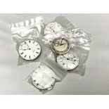 Five pocket watch movements