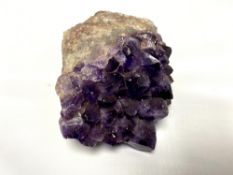 A large amethyst rock crystal sample,