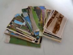 A group of antiquarian and later postcards.