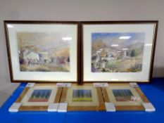 Two Tony Lees signed limited edition prints, Fell Farm and Hawks Head,