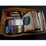 A box containing assorted vinyl LPs,