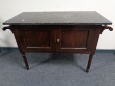 An Edwardian marble topped wash stand