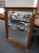 A mahogany Empire style wall mirror