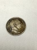 An 1817 silver sixpence