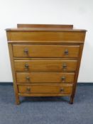 A 19th century mahogany four drawer gentleman's chest