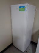 A Beko upright freezer