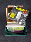 A box containing a large quantity of vinyl LPs to include Billie Holiday, Frank Sinatra,