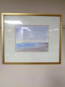 A David Storey watercolour, The Beach at Whitburn, 2007,