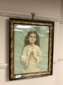 Continental colour print depicting a child,