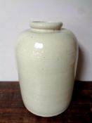 A large 19th century Royal Doulton glazed ware jar