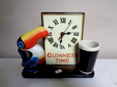 A Guinness Toucan mantel clock