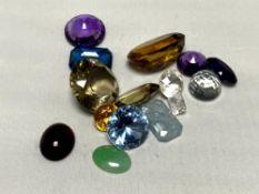 A small quantity of gemstones