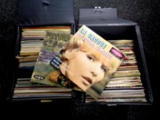 Four cases containing 45 singles, Petula Clark, Dusty Springfield,