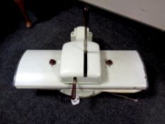 A vintage 20th century Hot Point steam iron press