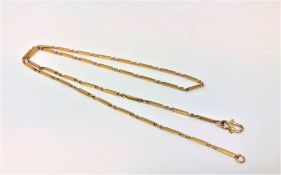 An Eastern yellow gold necklace, 11.6g, marks indistinct.