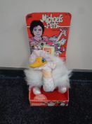 An Ideal Michael's Pets plush toy Jeannine Ostrich, with cassette tape,