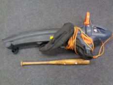 A PBX electric garden vacuum with bag together with a Mac Alistair electrical mixer and a