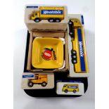 A tray of four die cast Weetabix delivery vans (boxed),