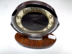 A Tymo Art Deco eight day desk clock (as found)