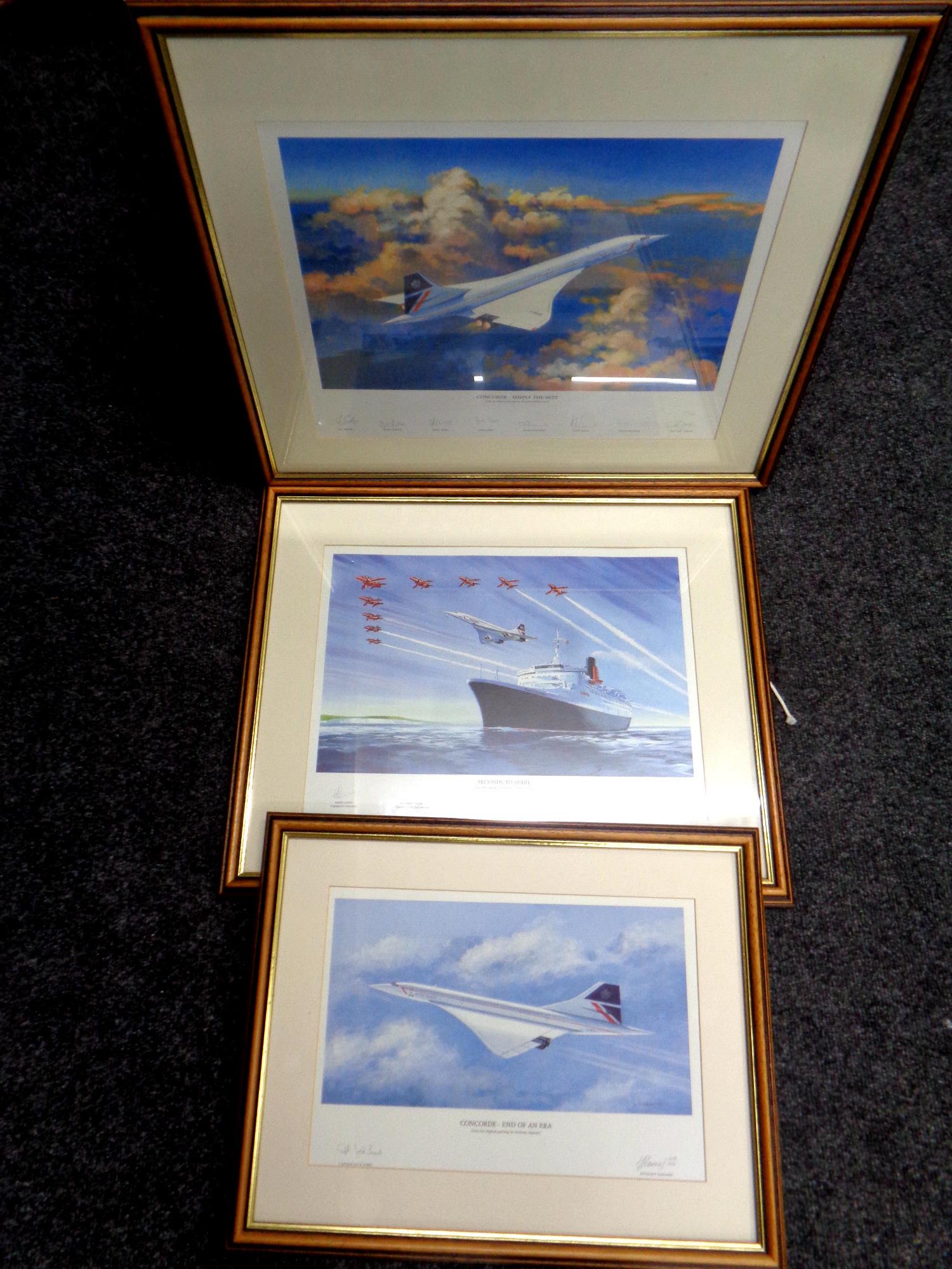 Two framed Timothy O'Brien signed limited edition prints - seconds to spare, 70 of 1950,