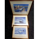 Two framed Timothy O'Brien signed limited edition prints - seconds to spare, 70 of 1950,