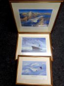 Two framed Timothy O'Brien signed limited edition prints - seconds to spare, 70 of 1950,