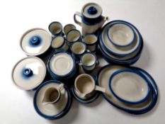 A quantity of Wedgwood Blue Pacific oven to table dinner and tea ware