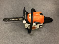 A Stihl petrol chain saw