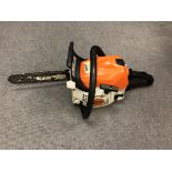 A Stihl petrol chain saw