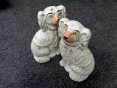 A pair of Staffordshire dogs