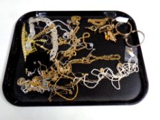 A quantity of costume jewellery, bracelet, necklaces etc.