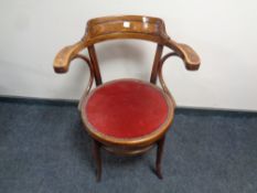 A Bentwood armchair