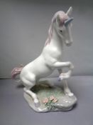 A Lladro figure of a Unicorn