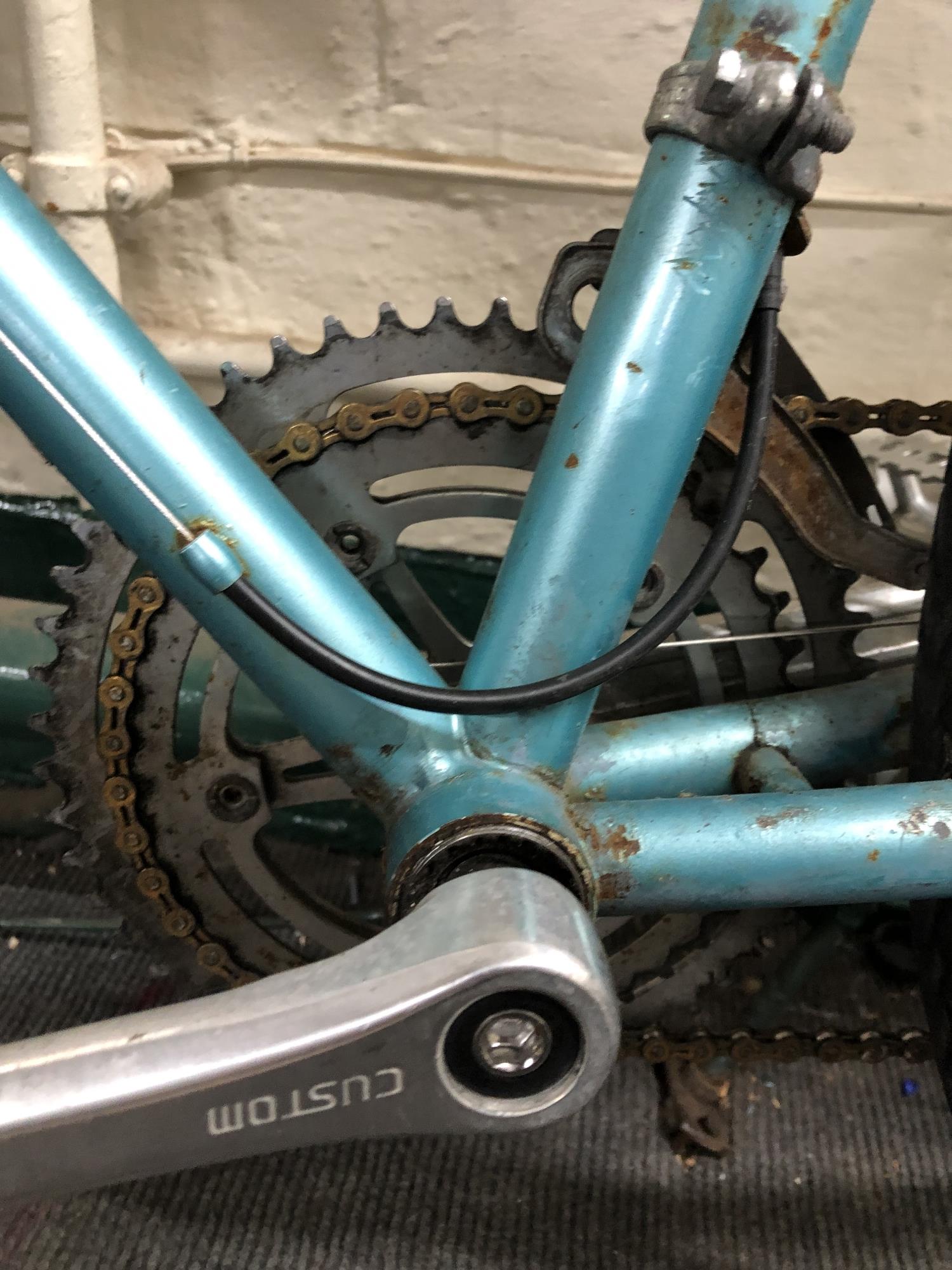 A 20th century gent's Peugeot racing bike with leather Bella Italia saddle - Image 14 of 14