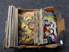 A box containing 20th century Marvel comics,